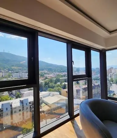 Apartmán Diamond Residences 2bd 2bth 11fl Lux & Free P Skopje