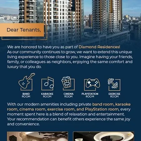 Diamond Residences 2bd 2bth 11fl Lux & Free P Apartmán