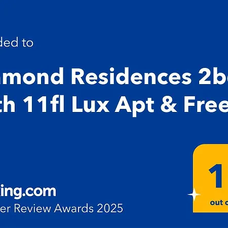 Daire Diamond Residences 2bd 2bth 11fl Lux & Free P *