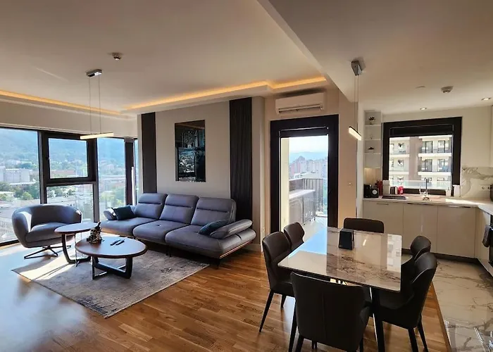 Diamond Residences 2bd 2bth 11fl Lux & Free P Skopje